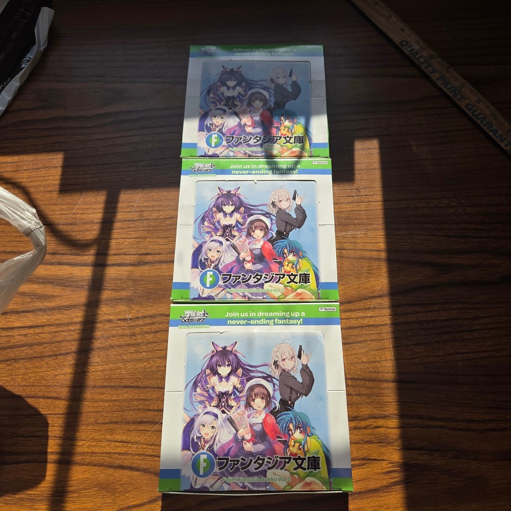 Weiss Schwarz Fujimi Fantasia Bunko Vol 2 Bulk Card Lot English Edition 3 Boxes